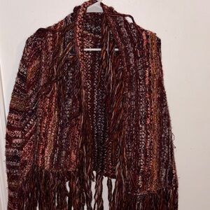 FP Movement by Free People Burgundy and Brown Knit Sweater